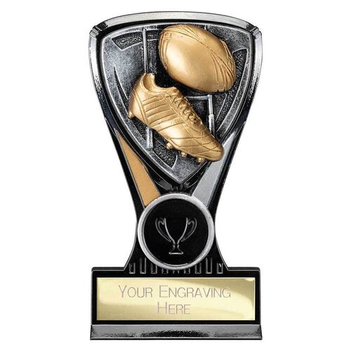 Wolverine Plaque Rugby Carbon Black & Fusion Gold