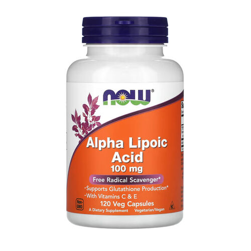 NOW Foods Alpha Lipoic Acid 100mg - 120 Veg Capsules