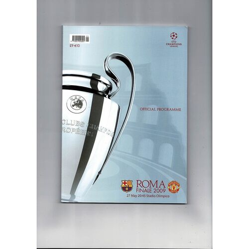 2009 Barcelona v Manchester United Champions League Final Football Programme