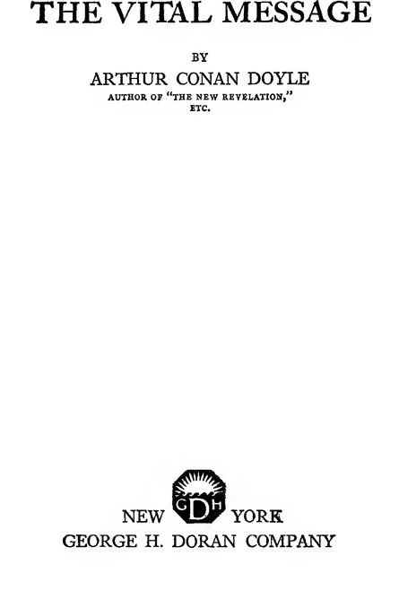 1919 | The Vital Message