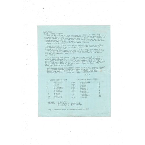 Walthamstow Avenue v Hornchurch FA Cup Football Programme 1964/65