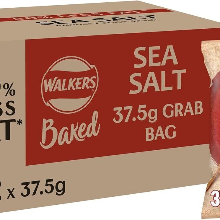 Walkers Baked Sea Salt Crisps