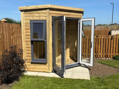 #PVC106 7x7 Corner Summer House