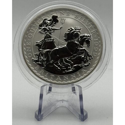 1999 £2 Britannia bullion silver coin