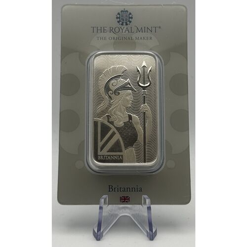 100g Royal mint Britannia silver bar
