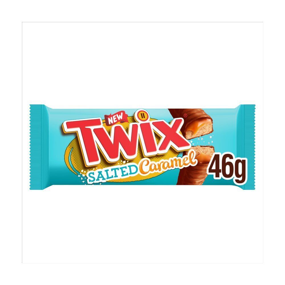 Twix Salted Caramel & Milk Chocolate Fingers Biscuit Snack Bar