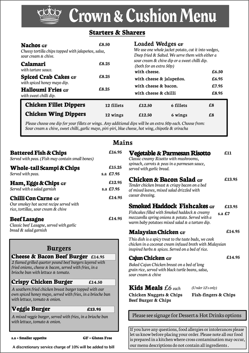 Menus