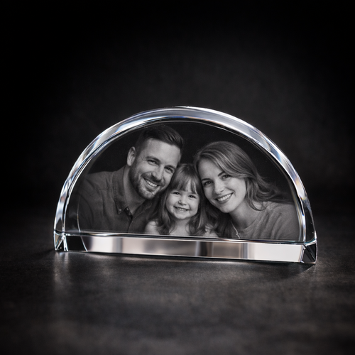 Nairn Half Moon 3D Crystal