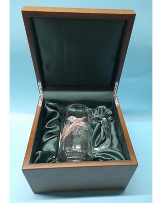 American Stein glass with Pheasant image