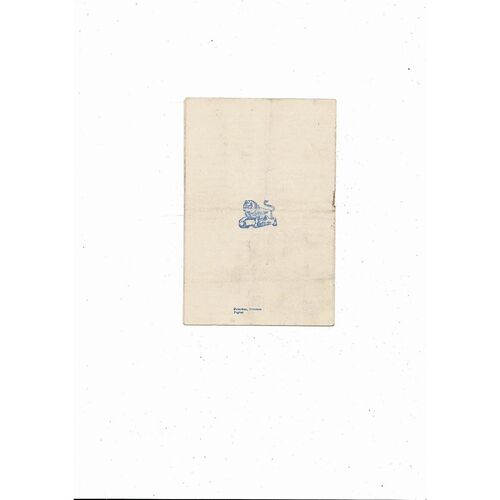 1952/53 Millwall v Leyton Orient Football Programme