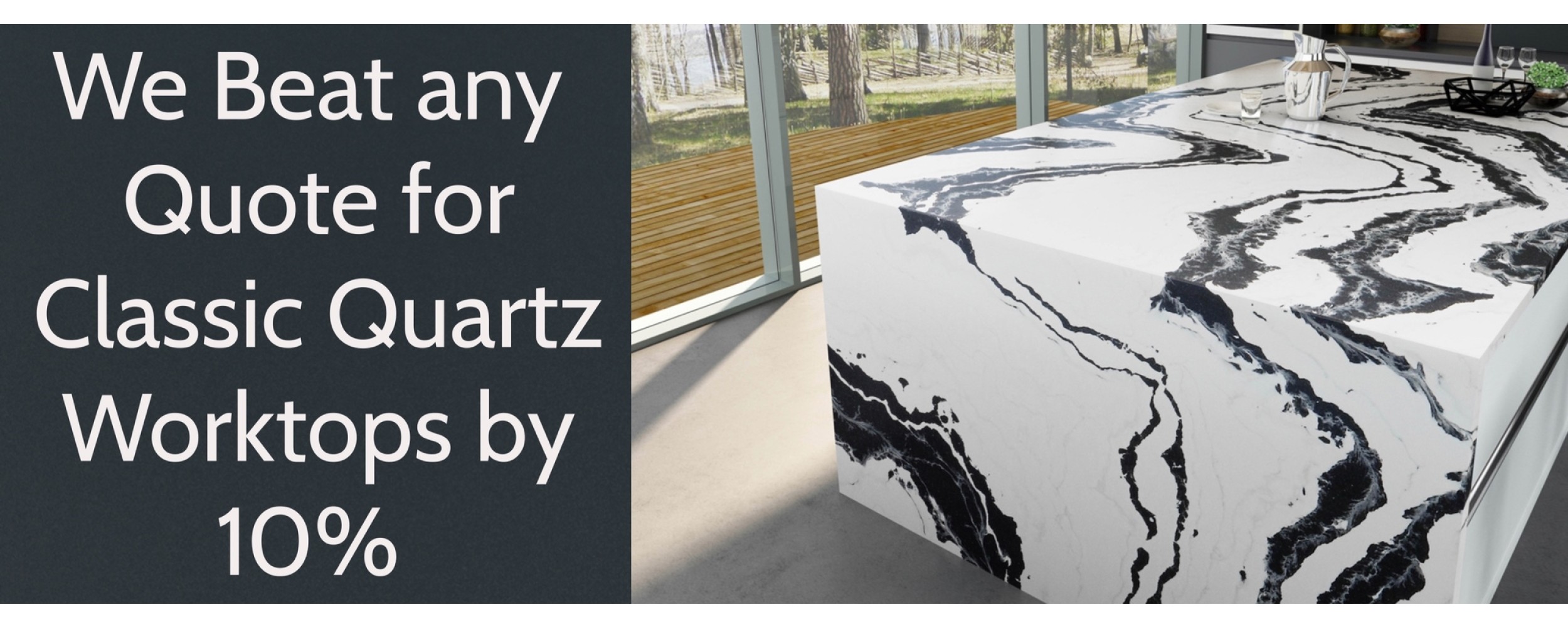 affordable quartz kitchen worktops - classic quartz 