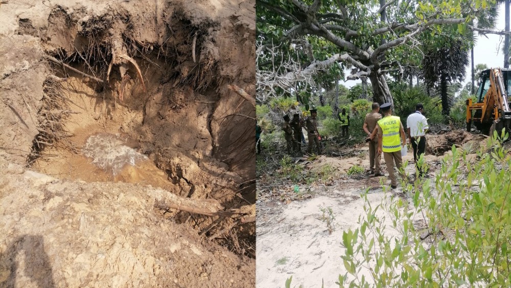 பேசாலை முருகன் கோவில் காட்டு பகுதியில் நீதிமன்றத்தின் அனுமதியுடன் அகழ்வு பணி