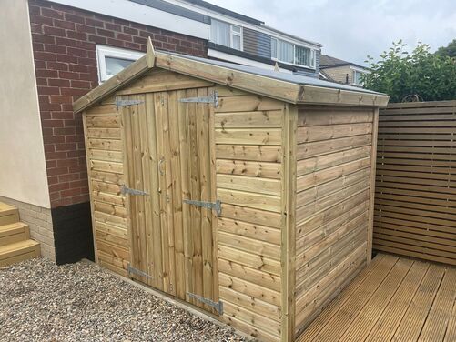8x6 Apex Reverse Shed