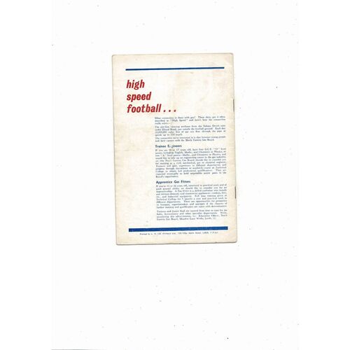 1965 England v Wales Schools International Football Programme @ Elland Rd Leeds