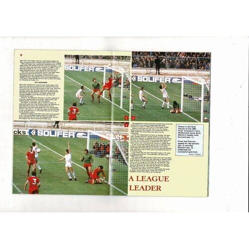 1988/89 West Ham United v Luton Town League Cup Semi Final Football Programme