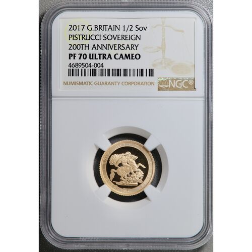 2017 Queen Elizabeth 11 golf proof half sovereign