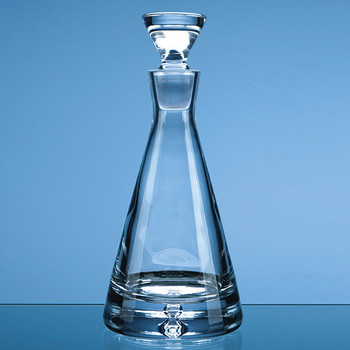 Handmade Bubble Base Pyramid Decanter 0.37ltr