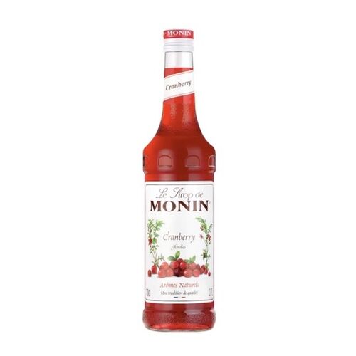 Cranberry Syrup by Monin Glass Bottle - 700ml