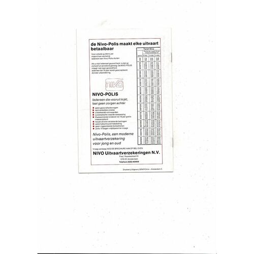 Ajax Amsterdam v Celtic European Cup Football Programme 1982/83