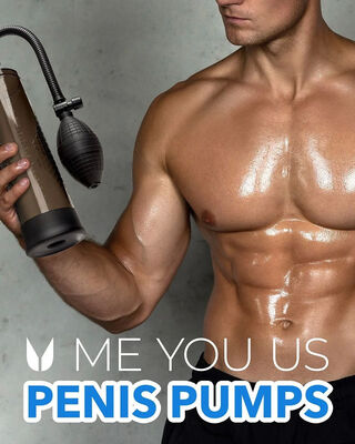Me You Us Pumped Up Black Suction Penis Pump