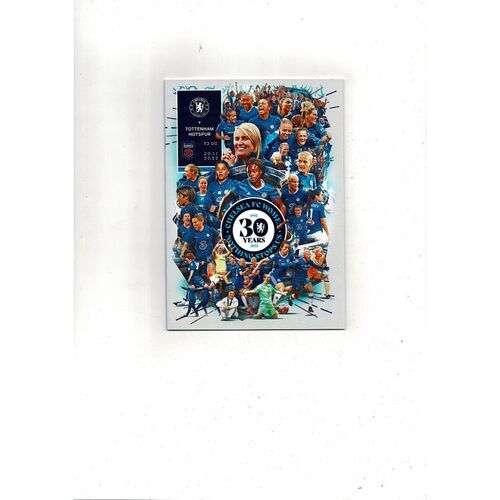 2022/23 Chelsea v Tottenham Hotspur Womens Super League Football Programme