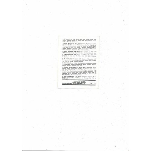 Sunderland U19 v England Youth X1 Friendly Football Programme 1966/67