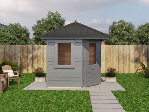 2.4mtr x 2.4mtr Pyramid Roof Cabin