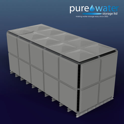 PW.5X2X2.TIF.AG - 23,805 LITRE SECTIONAL WATER TANK, TOTALLY INTERNALLY FLANGED (TIF)