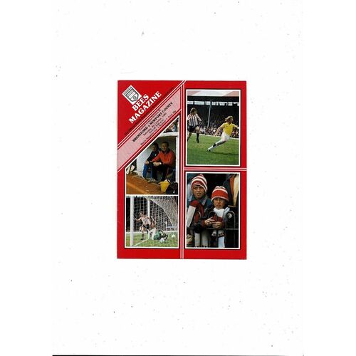 1980/81 Brentford v Newport County Football Programme