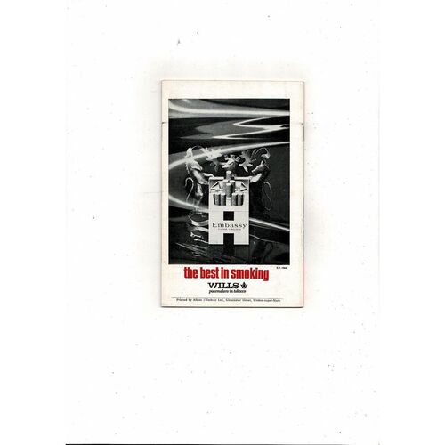 Bristol City v Leeds United FA Youth Cup Football Programme 1969/70