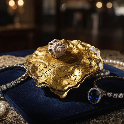 Handcrafted Oyster Shell Keepsake Box