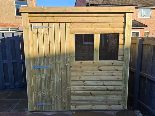 7x5 Pent Storage Shed