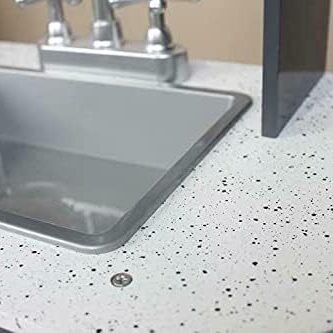 Large Kids Wooden Play Kitchen With Utensils Toys Children's Role Play Pretend Set Toy (Grey)