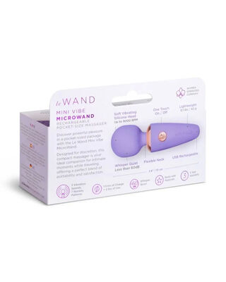 Le Wand Mini Micro Rechargeable Wand Violet
