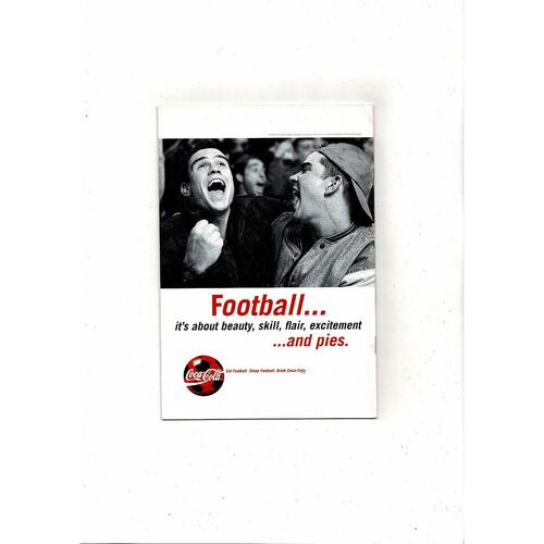 1997/98 Dunfermline v Celtic Scottish League Cup Semi Final Football Programme