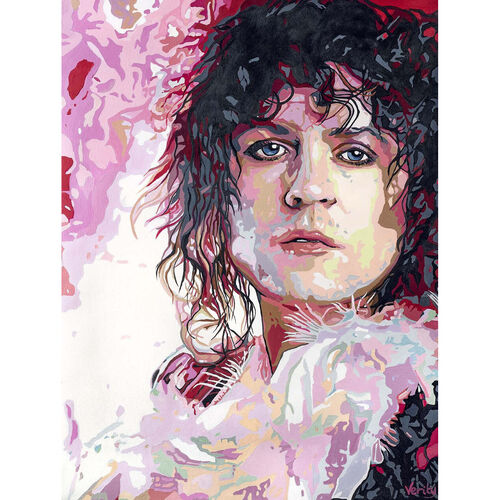 Original Marc Bolan Painting by Sue Verity