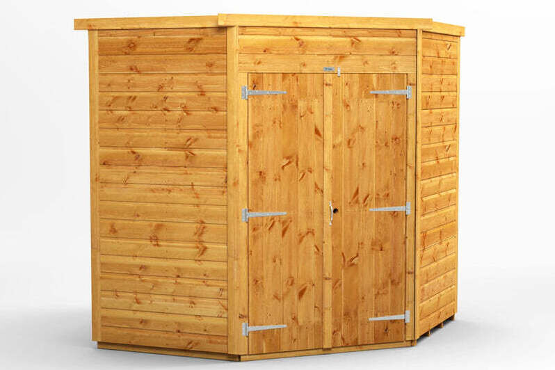 Corner Shed 6x6 Double Door