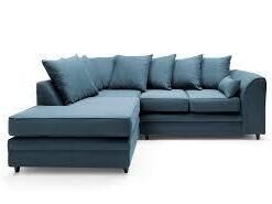 DYLAN CORNER SOFA IN PINK BLUSH CHENILLE