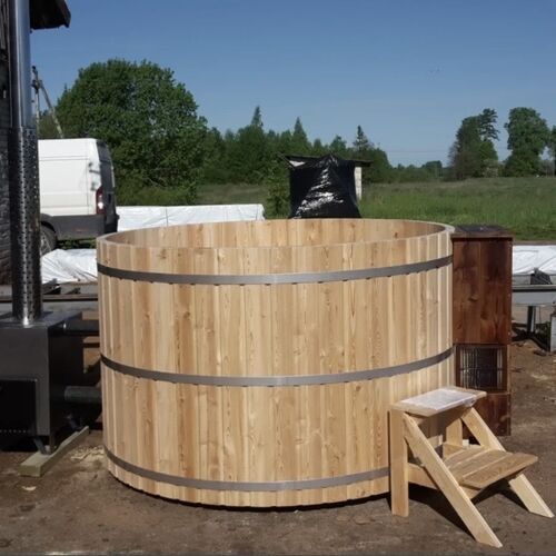 6ft round wooden hot tub Copy