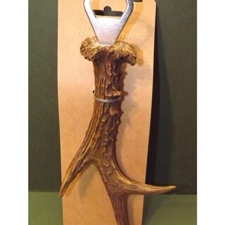 Natural Roe antler products inc bottle openers, cork screws & key rings