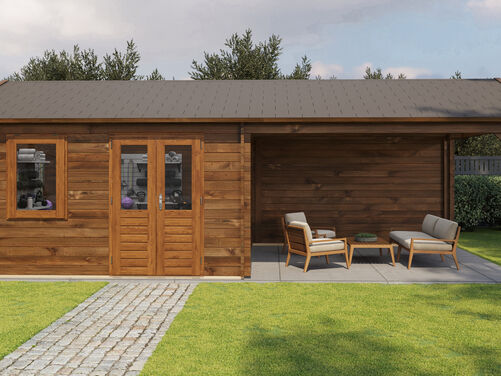 400cm x 400cm + 400cm Veranda