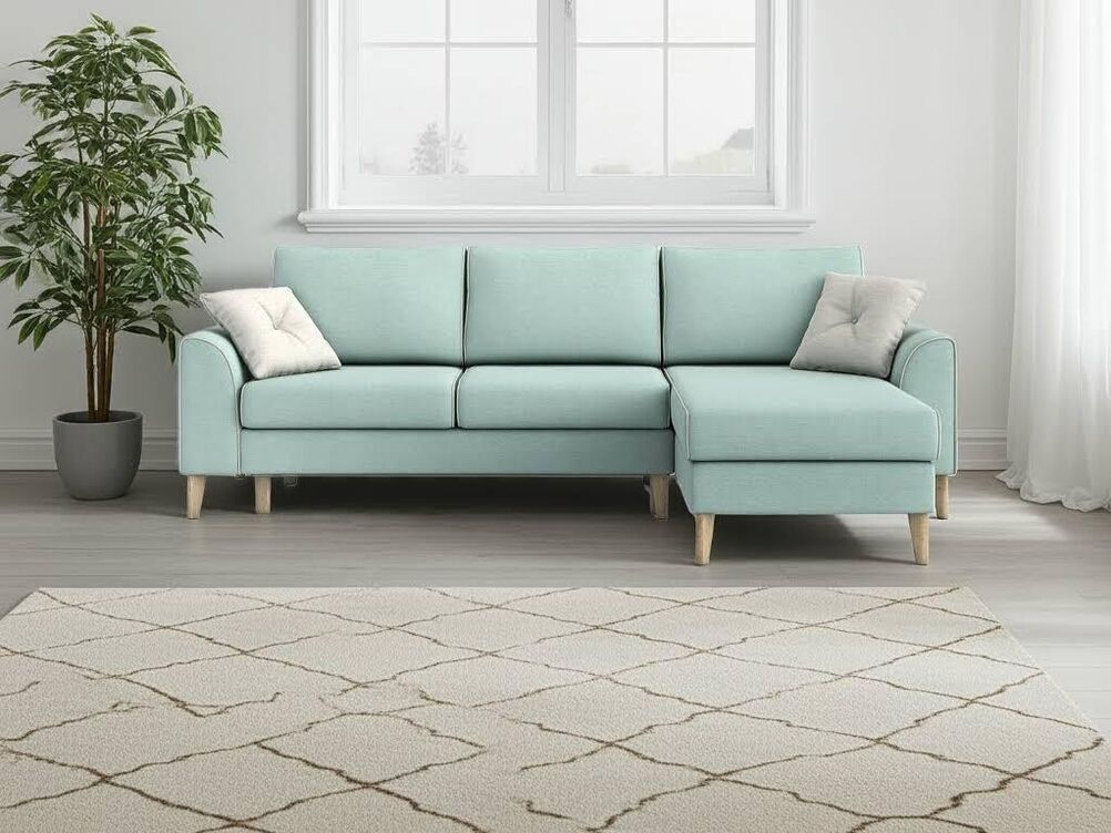 KOMODO 3 SEATER CORNER SOFA IN  SIERRA SKY