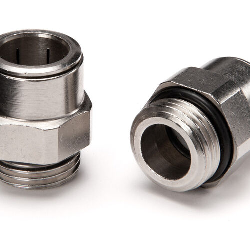 1/2" BSP Straight Male to Male 15mm Thread to Push fit adapter
