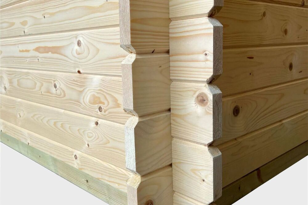 Pent Workshop Log Cabin (28mm) 12x8