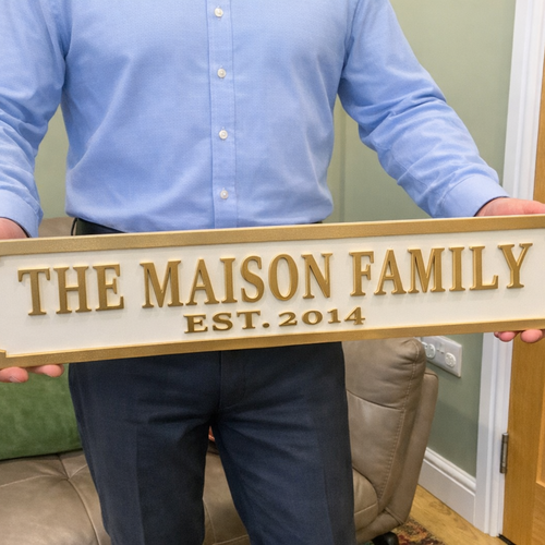 Personalised Family Name Street Sign – Decorative Indoor Home Plaque