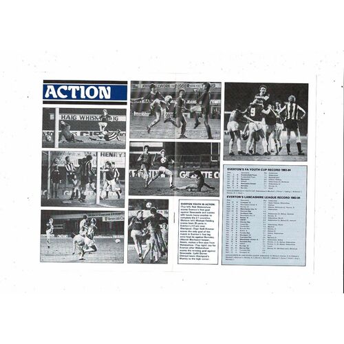 1984 Everton v Stoke City FA Youth Cup Final Football Programme