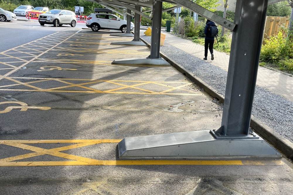 Solar carport - Wharfdale Hospital 