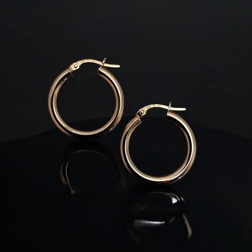 Mid size gold creoles