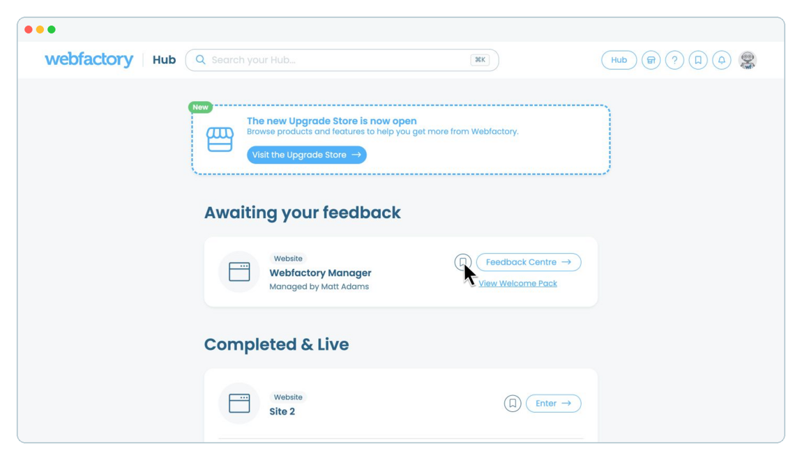 How to bookmark your products | Webfactory Support | Webfactory
