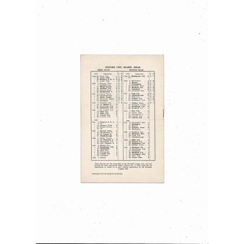 1959 England v France Intermediate International Programme @ Sunderland